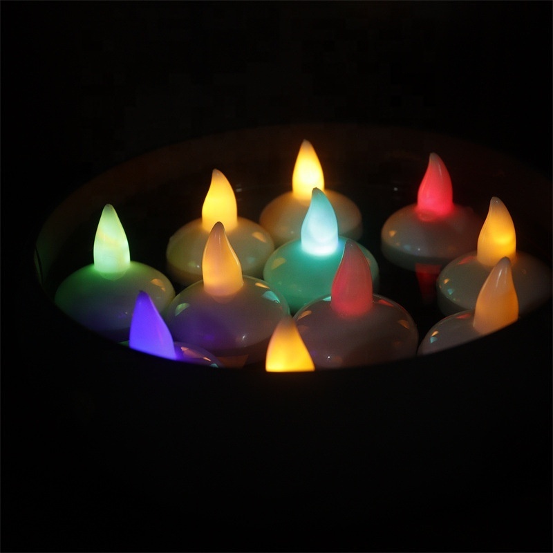 Yunnan Wholesale bulk flameless electric floating LED tea light candles for Wedding holiday decor Water Activated Candles