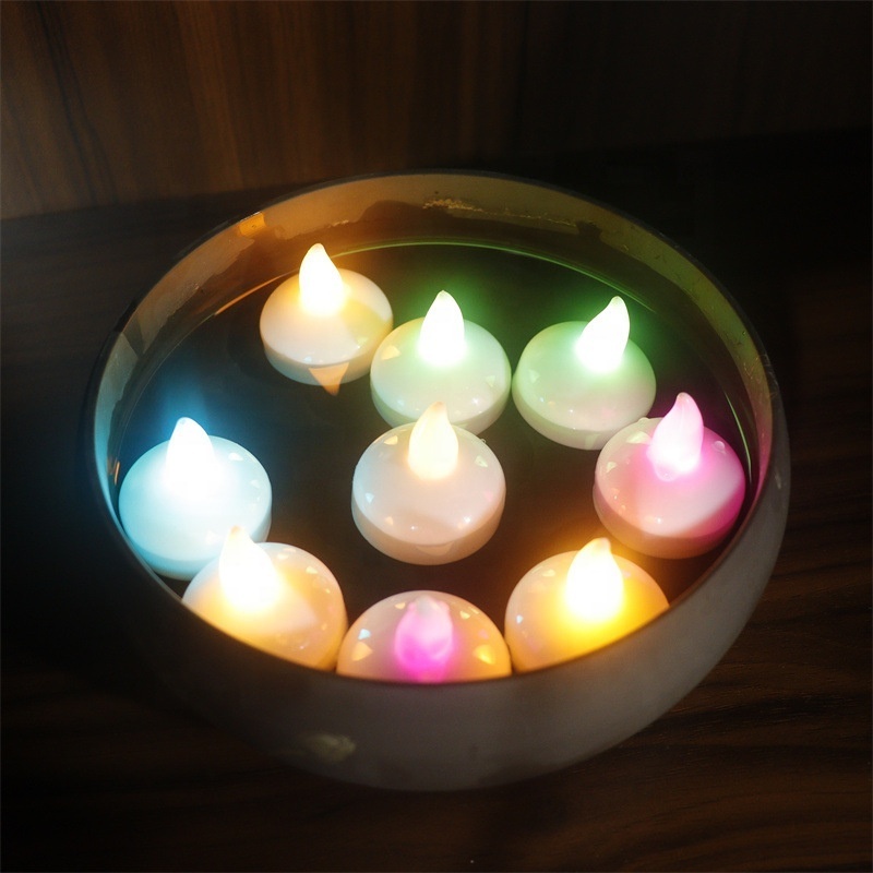 Yunnan Wholesale bulk flameless electric floating LED tea light candles for Wedding holiday decor Water Activated Candles