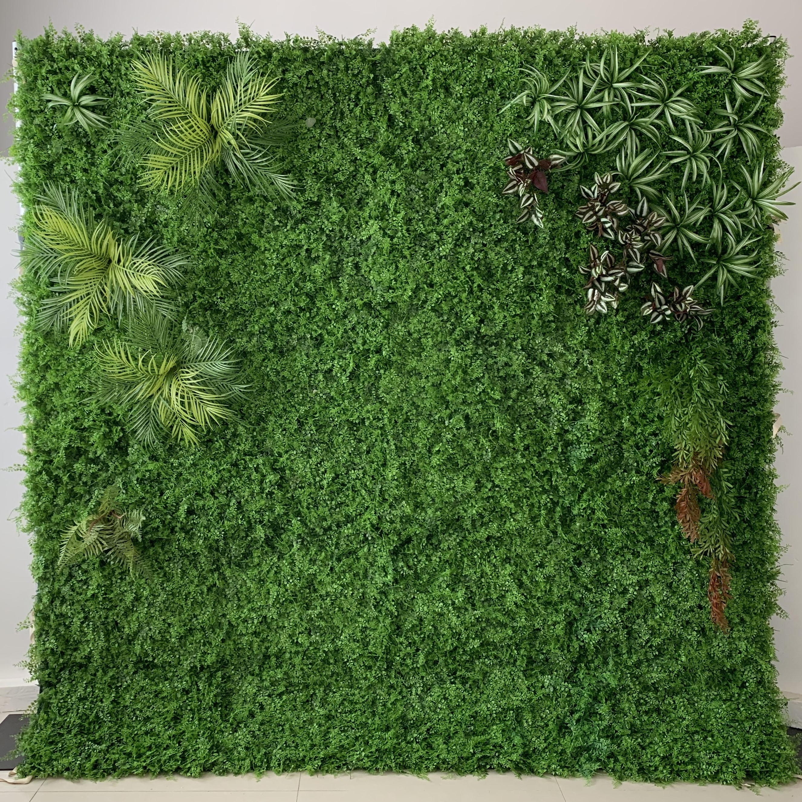 Artificial Grass Wall Backdrop Artificial Panels Backdrop 3D Flower Wall for Decor Party Wedding