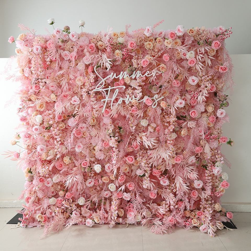 CB-360 Gifts&decoration artificial flower wall background for event party decoration flower 3D wall