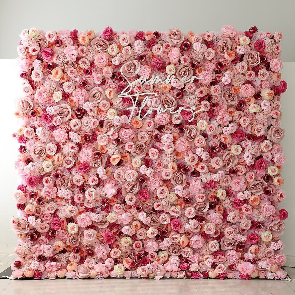 CB-360 Gifts&decoration artificial flower wall background for event party decoration flower 3D wall