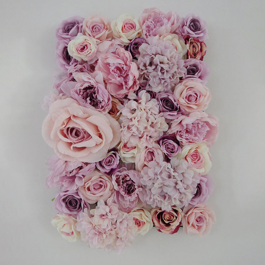 wedding decoration hot style 40x60cm plastic grid artificial flower wall panel