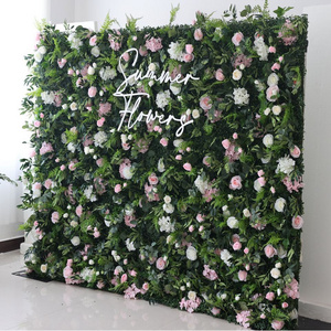 5D Event Decoration Green Plant Hanging Artificial Flower Arrangement Flower Wall