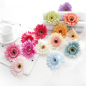 High quality artificial gerbera flower fabric africa daisy flower bead decoration