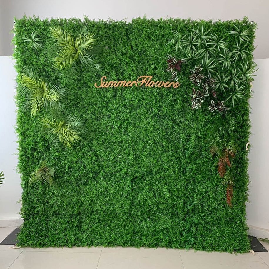 flower wall 3D artificial Greenery with flower wall backdrop flower wall panel 8x8