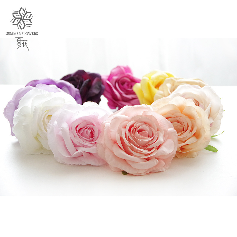 Valentines Day Artificial Rose Flower Real Looking Roses Artificial Fake White Silk Rose Green Wholesale