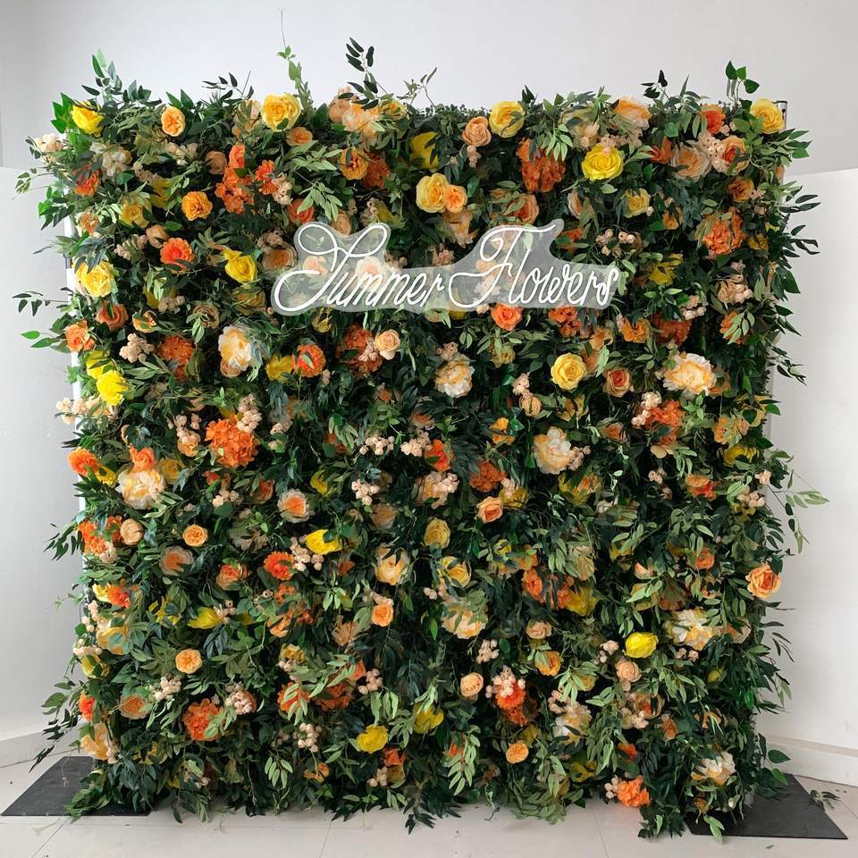 5D Event Decoration Green Plant Hanging Artificial Flower Arrangement Flower Wall