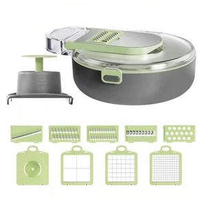 kitchen stainless steel cutter Slicer dicer 16 in 1 manual Multifunctional onion food garlic processor Vegetable chopper