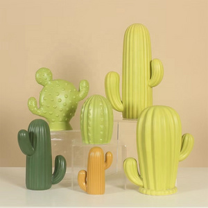 ins Nordic minimalist creative cactus ceramic ornaments model room porch desktop decoration crafts