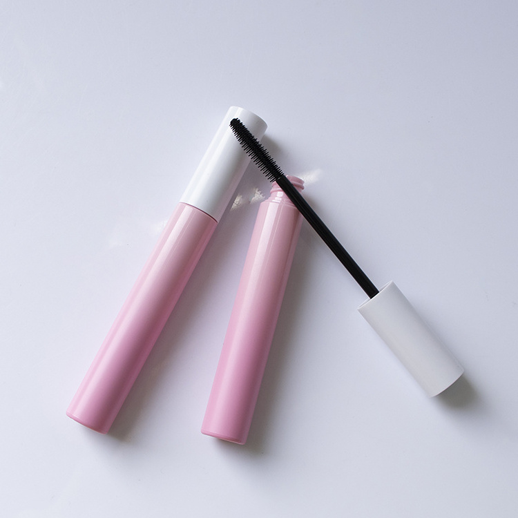 Big brush plastic gradient pink 12 ml custom private label empty mascara tube for mascara eyelashes