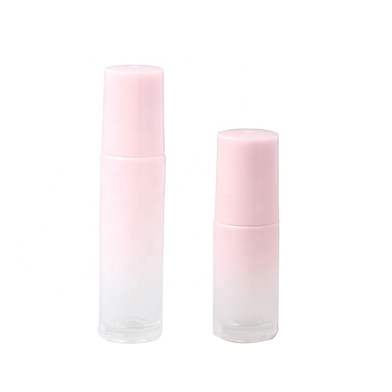 5ml 10ml Pink Glass Roller Ball Bottle Essential Oil  bottle Perfume Separate Bottle