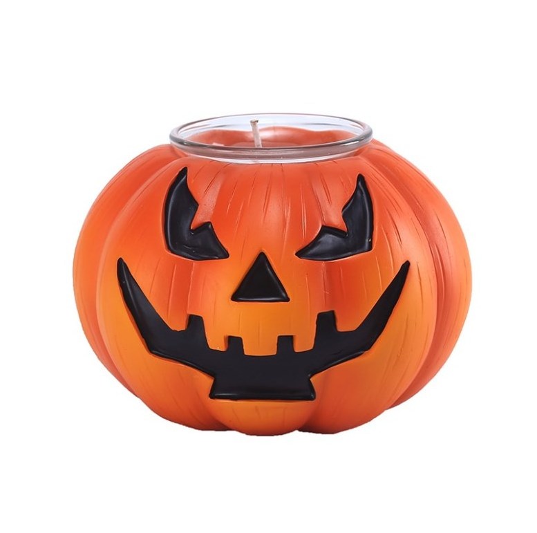 Custom Resin Halloween Pumpkin Tealight Candle Holder