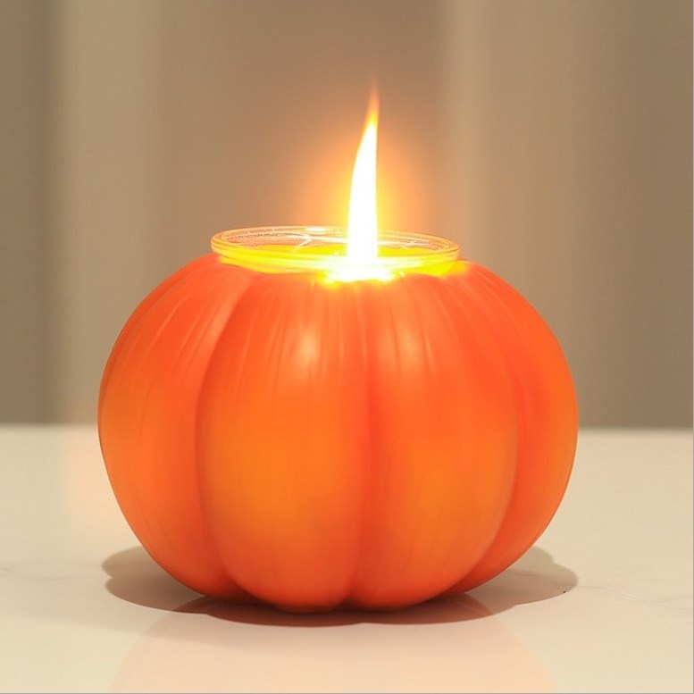 Custom Resin Halloween Pumpkin Tealight Candle Holder