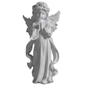 resin garden cherub figurine statue resin pure white praying angel statue