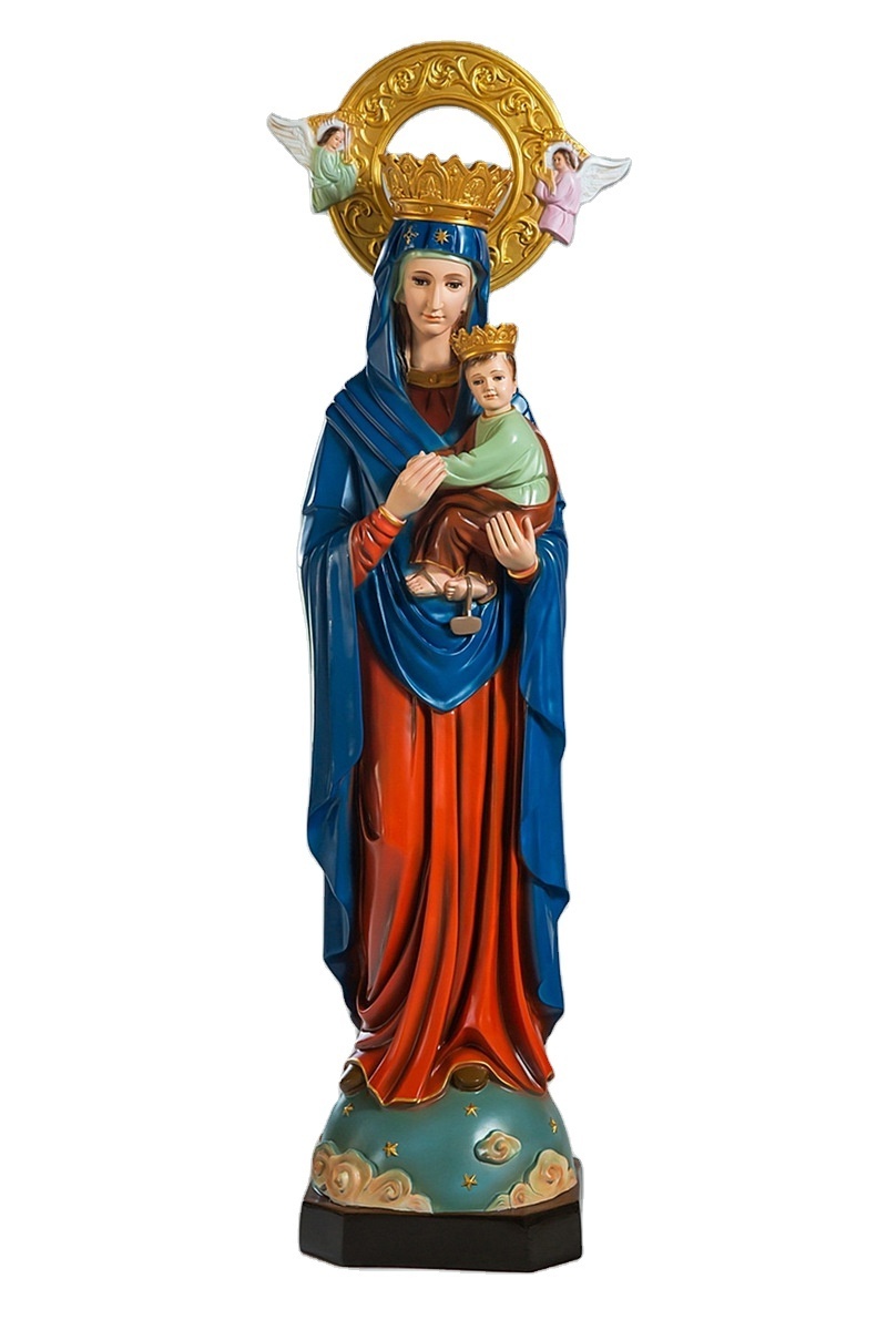 Custom outdoor decoration life size religious sculpture Catholic resin Virgin Mary statues