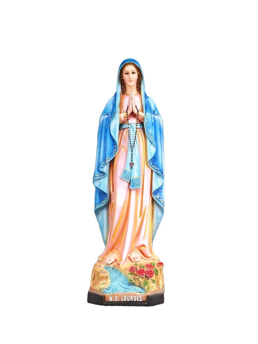 Custom outdoor decoration life size religious sculpture Catholic resin Virgin Mary statues