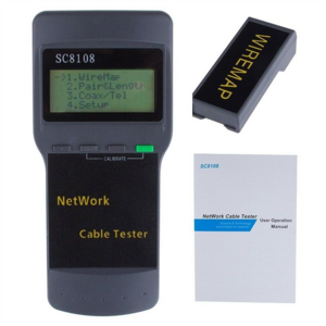 NOYAFA NF8108 Network Cable Tester SC8108 LAN Phone Wire Meter Cat5 RJ45 Mapper Far End Test Jack Grey