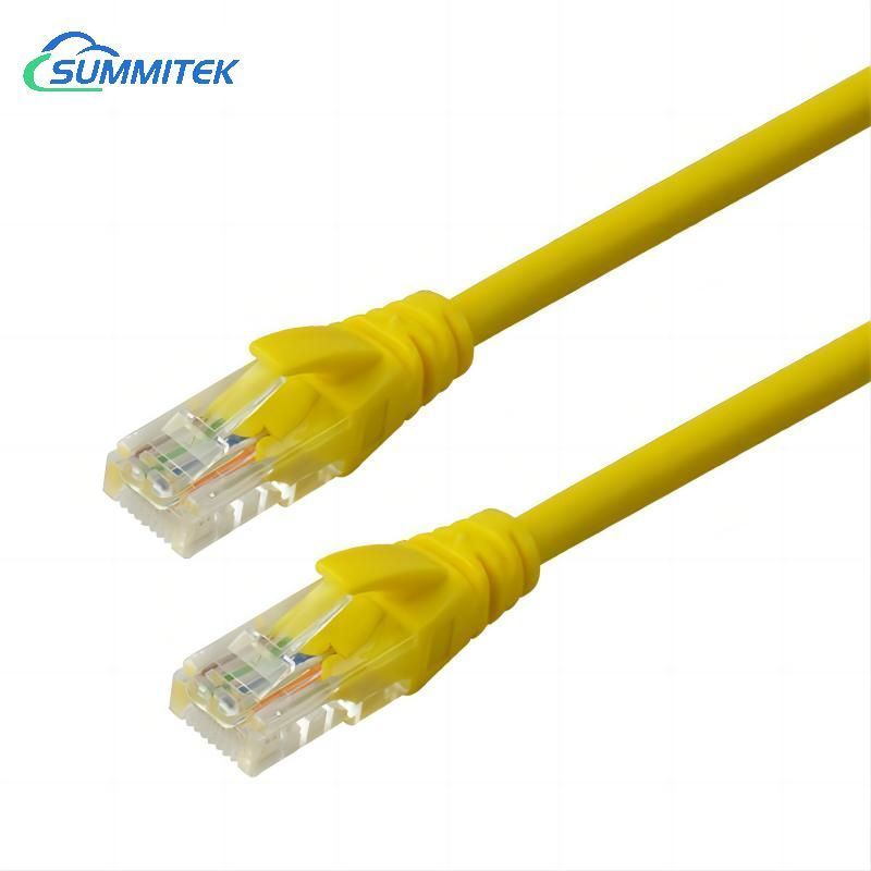 Indoor 1m UTP CAT5e Patch Cord RJ45 Ethernet Cable 1000Mbps 100MHz 24AWG 26AWG Copper CCA Stranded PVC CM CMR OEM ICT Network