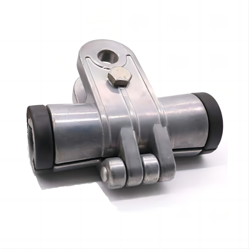 Outdoor ADSS OPGW Fiber Optic Cable Trunnion Clamp Assemblies Aluminum Alloy Fitting Suspension Clamp