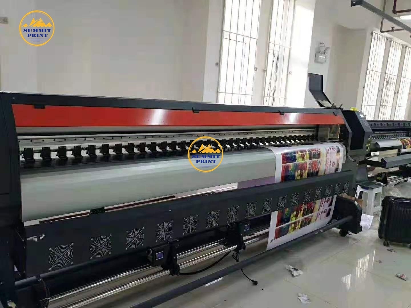 Large Format Summit 3200mm Eco Solvent Roll to Roll Printer for Banner Sticker Tarpaulin