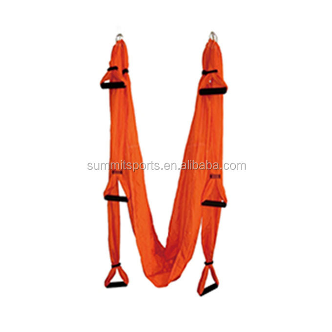 Custom Deluxe Parachute Flying Aerial Yoga Swing Hammock/Soft colorful Antigravity yoga hammock