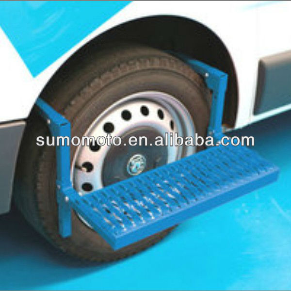 Folding Adjustable Ladder Non Slip Platform ROOFBOX STEP Tyre Step for Car Truck SUV ST-SMITS-001