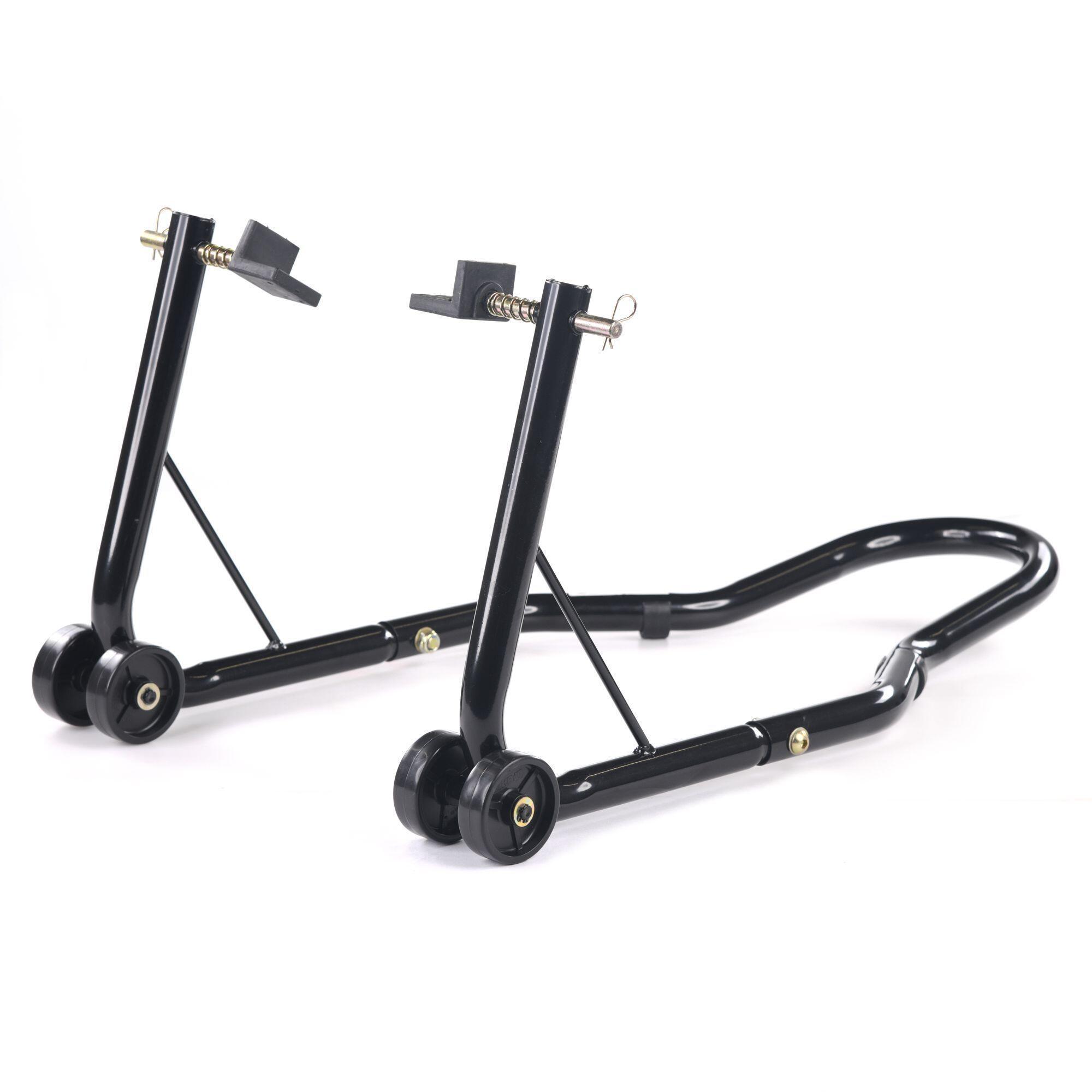 Motorcycle paddock rear stand, swing arm stand, bike lift