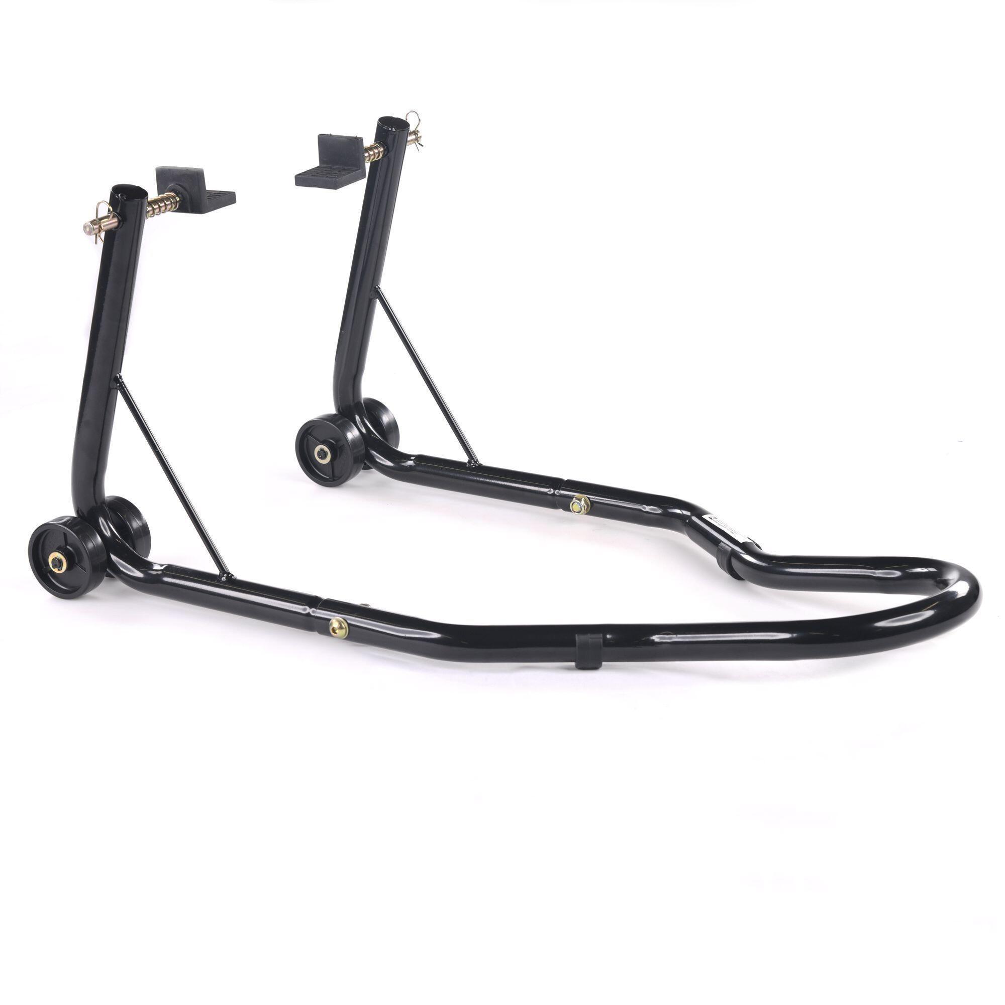 Motorcycle paddock rear stand, swing arm stand, bike lift