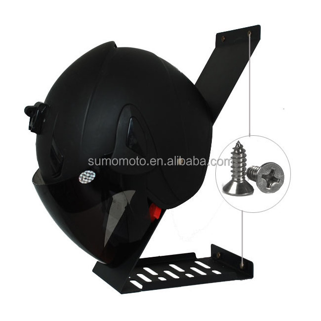 Motorcycle Helmet Tools Wall Holder Shelf Rack For Display and Storage