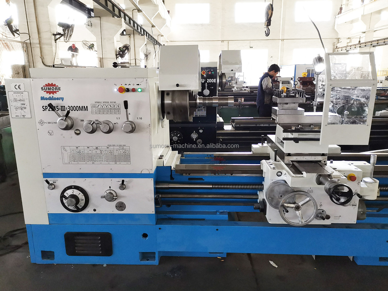 SUMORE gap bed lathe machine CW62100 3/4/5M heavy duty lathe machine price cw series large tornos SP2145-I