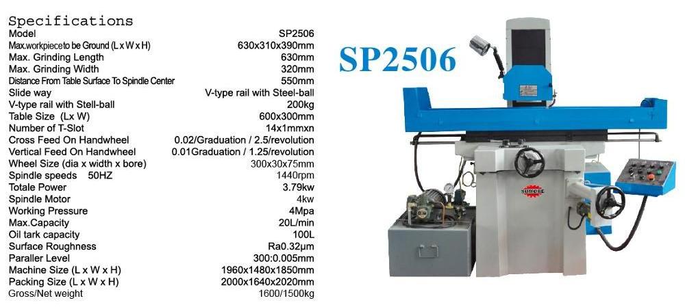 Competitive promotion price!!! Hydraulic or manual big or mini surface grinding machine for sale SP2506 surface grinder price