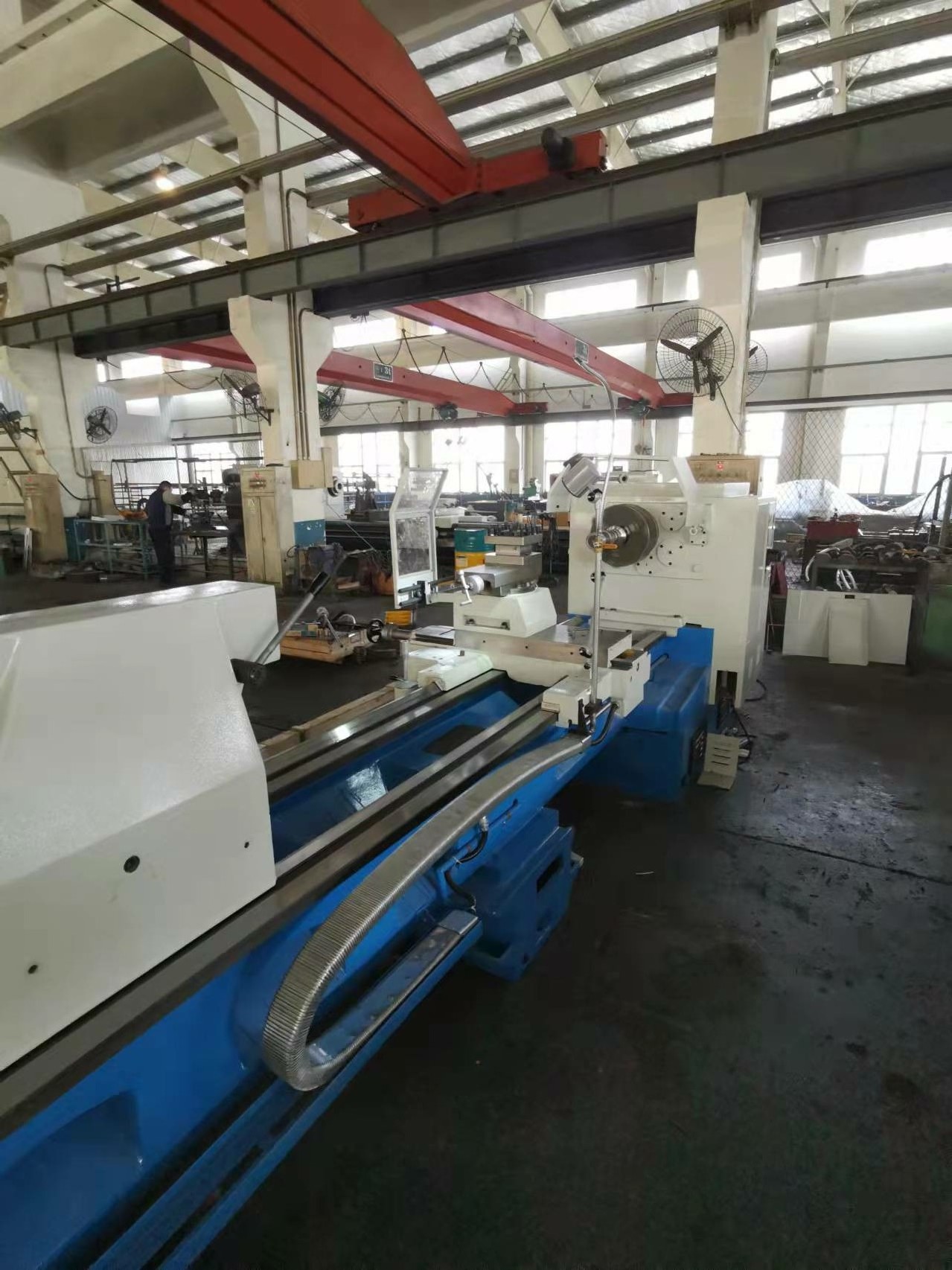 High Rigidity CW62100E Heavy Duty Lathe Machine 3000mm Big Size Lathe Machine 105mm Bore SP2145-III Metal Torno Lathe