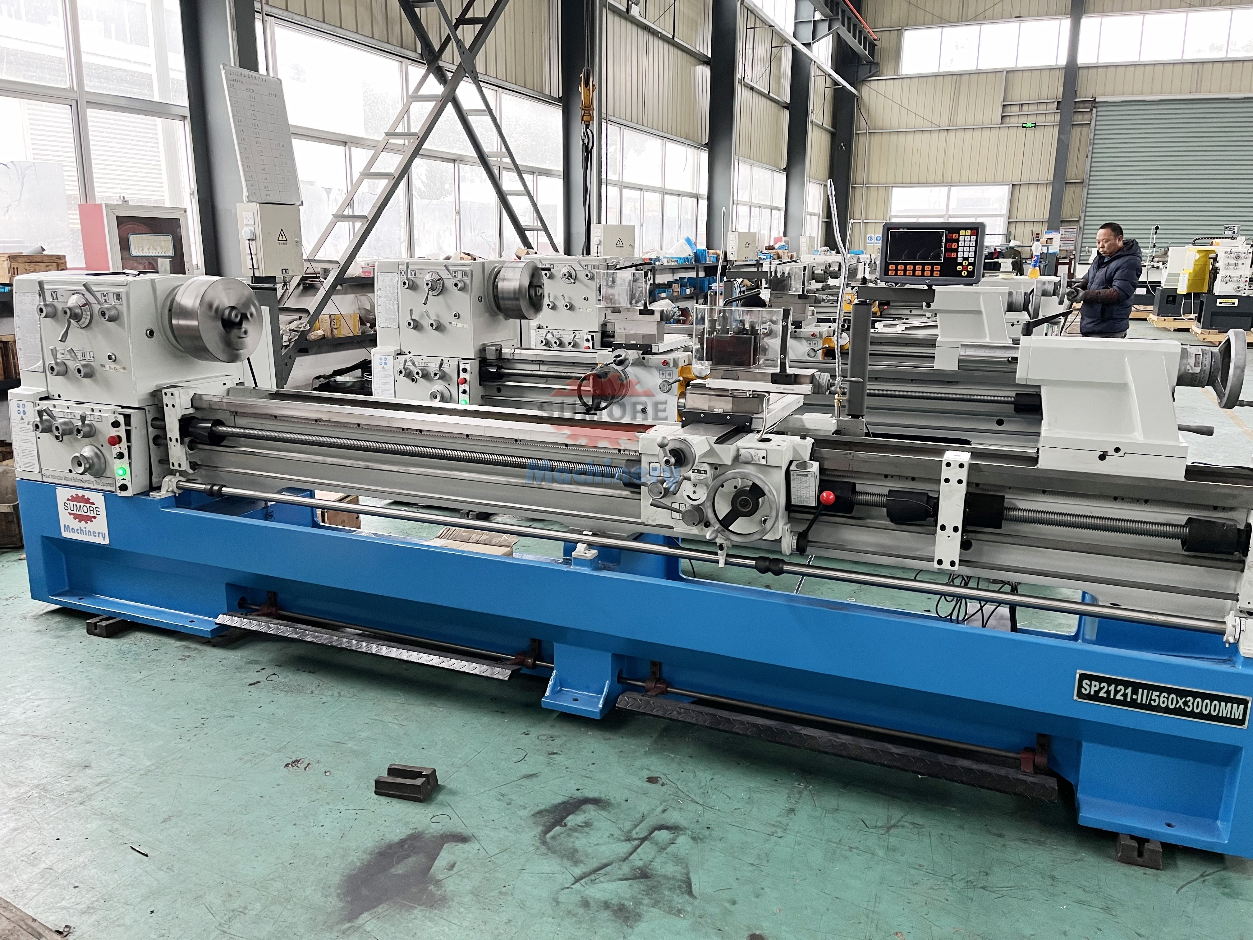 SP2121 1000/1500/2000/3000mm Gap Bed Lathe Machine price C6251 C6256 Horizontal Manual Parallel Torno lathe for sale