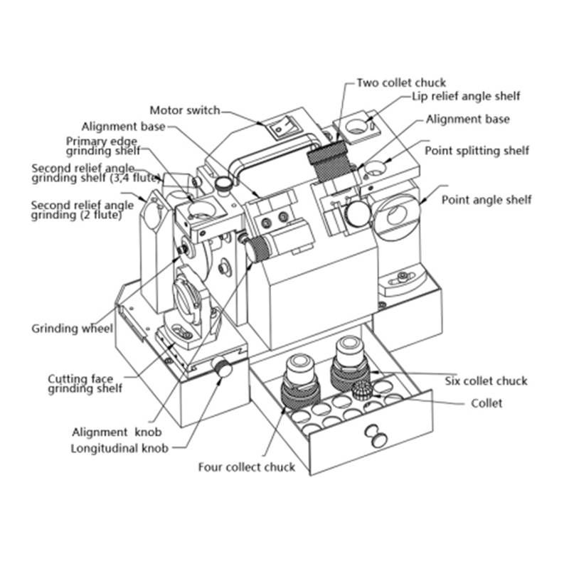 SP2603 SUMORE 3-14mm small size easy operating electric valve seat grinding machine with great reputation