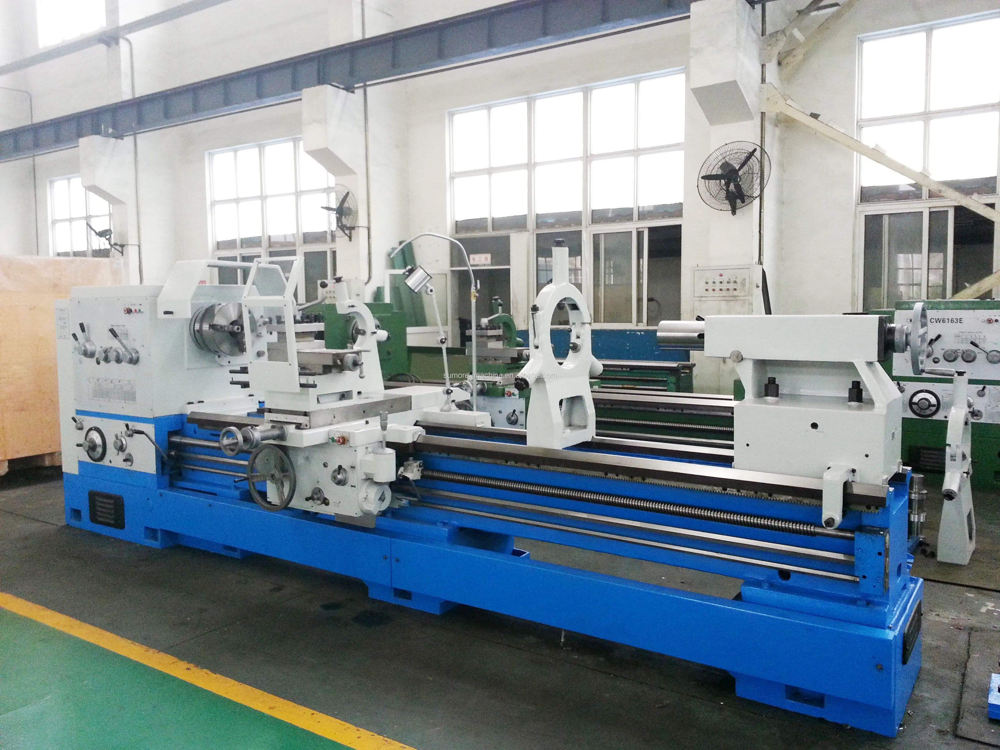 High Rigidity CW62100E Heavy Duty Lathe Machine 3000mm Big Size Lathe Machine 105mm Bore SP2145-III Metal Torno Lathe