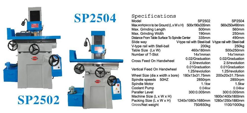 Competitive promotion price!!! Hydraulic or manual big or mini surface grinding machine for sale SP2506 surface grinder price