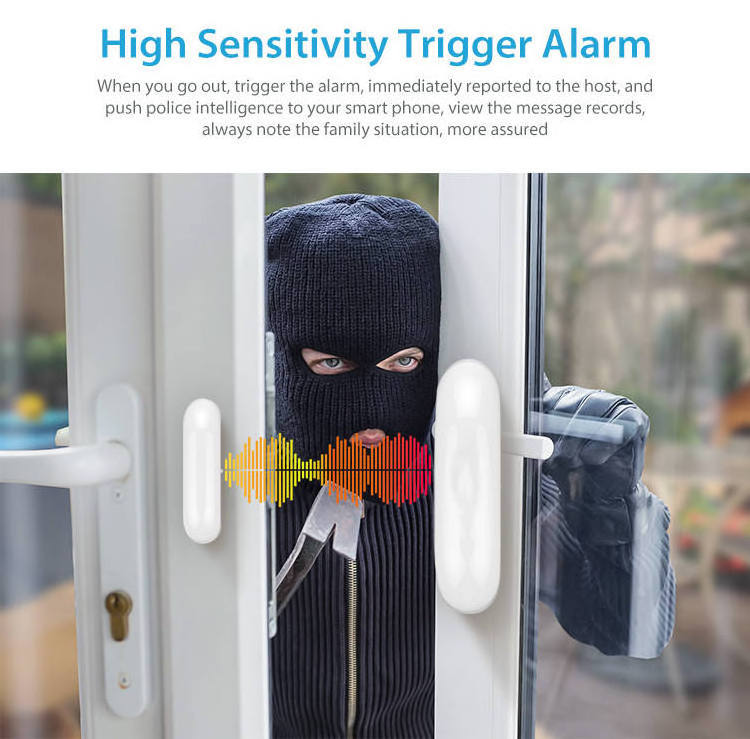 Home Security Burglar Window/Door Sensor Alarm System Standalone Magnetic Sensors Z-Wave Door Sensor