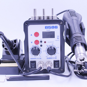 New Heat Solder Rework Station 8586 LED Digital Hot Air Gun ESD Soldering Station 700W Computer Phone Ultra-fast Heating