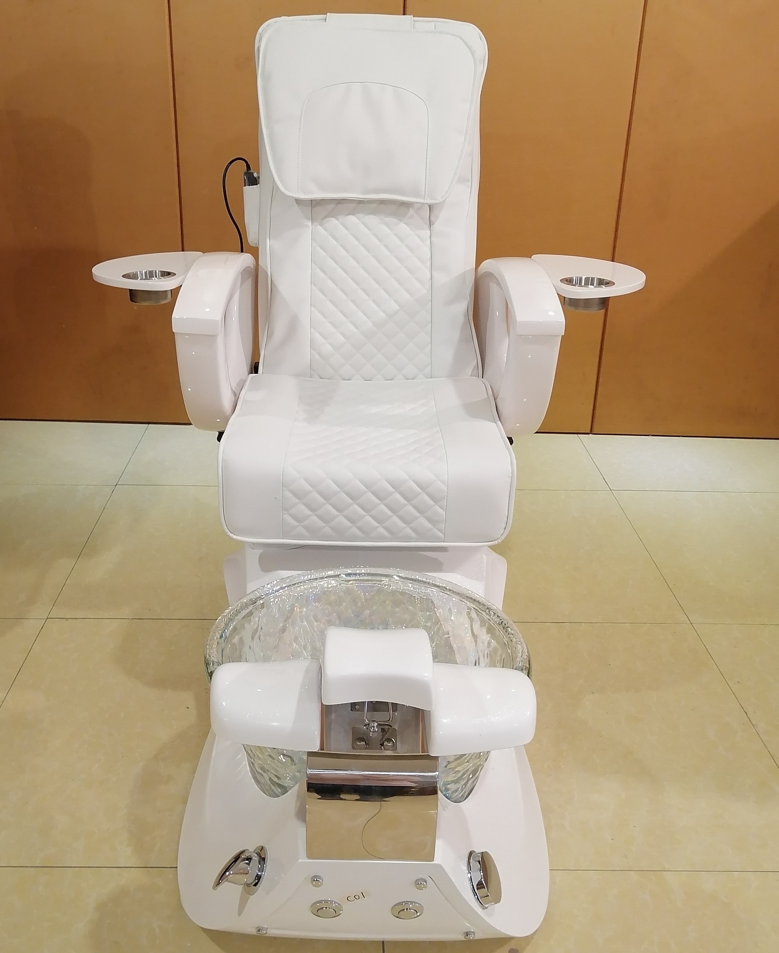 2023 High Quality Luxury Nail Pedicure Spa Salon Furniture Pink Color Pedicure Stations Massage Pedicure Chair