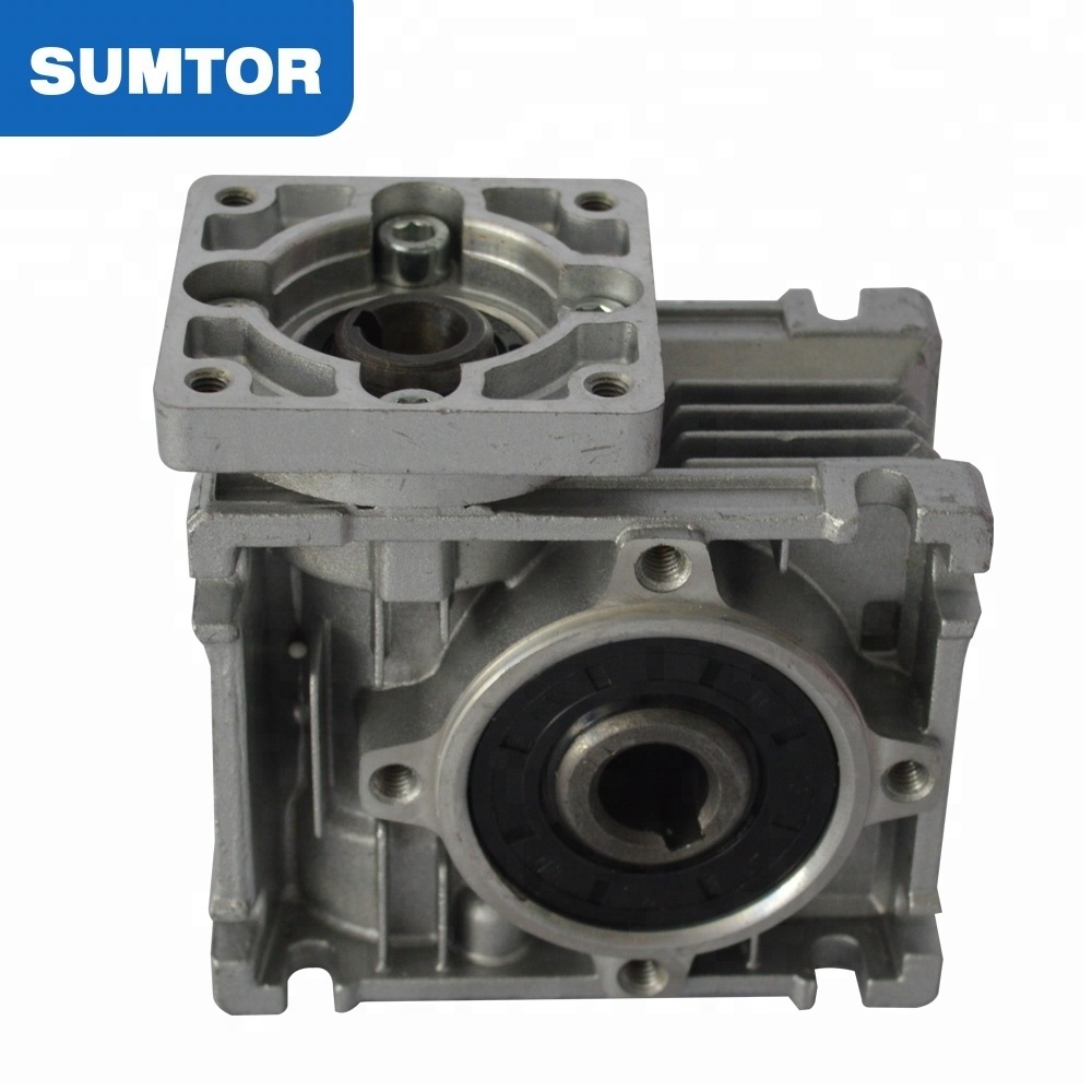 Dc Reduction Gearbox RV30 Worm Gear Box For Nema 23 Stepper Motor Vertical Output 1:40 10 30 Ratio Gearbox