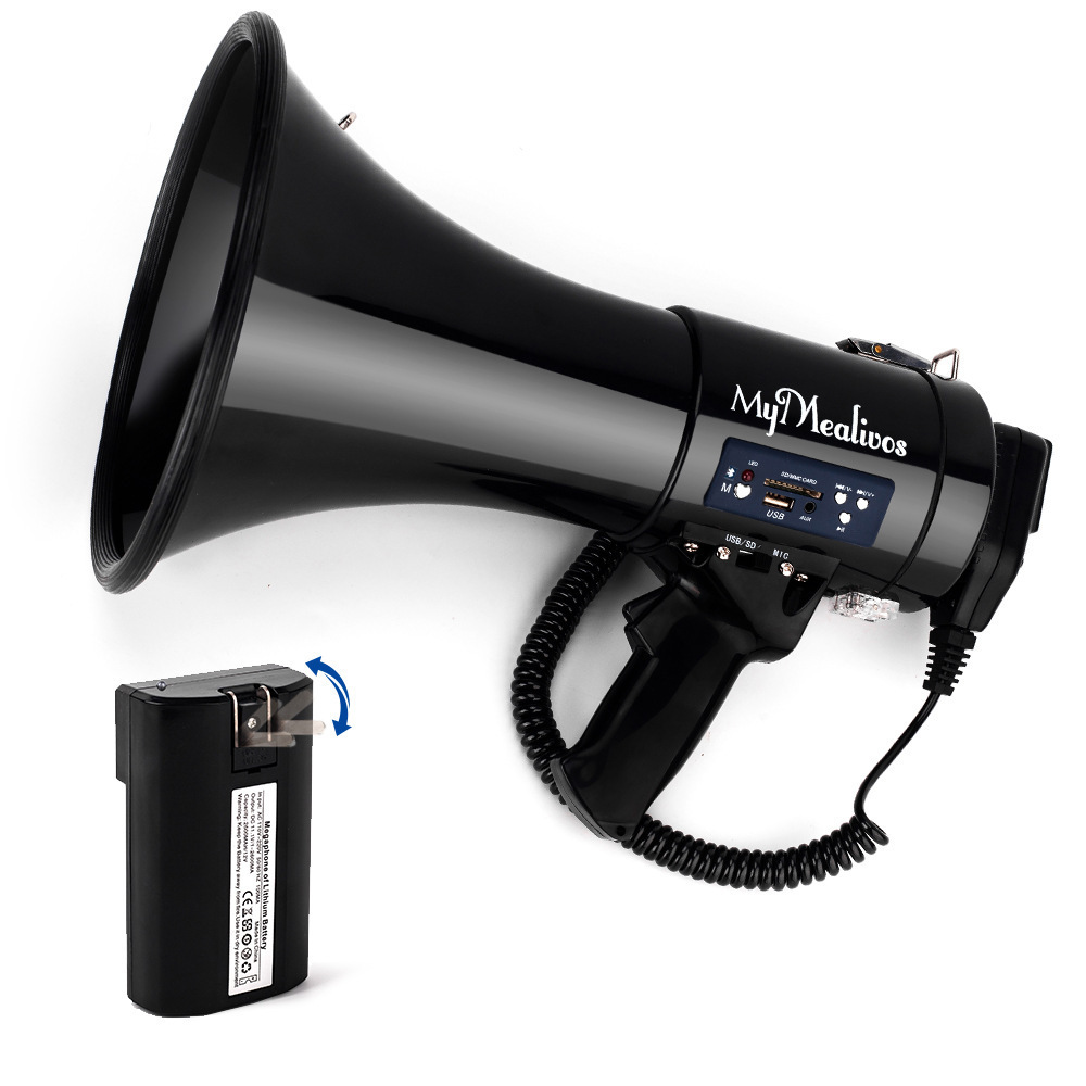 ABS 50W  Multifunction Handheld Megaphone Speaker loudspeakers