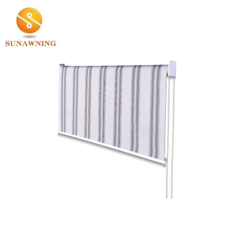 Sell Aluminum Wind Resistant Outdoor Roller Blinds Zip Screen With Gazebo Pergola Waterproof