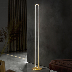 L5064 modern corner standing floor lights hollow oval type floor lamp reading lamps floor