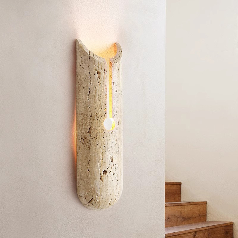 B3621 Travertine decorative smart home lights led wall lamp light fixtures modern simple restaurant lampadario