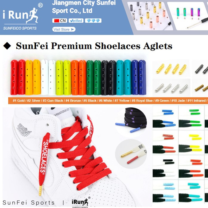 iRun Custom Silk Printing Print Shoelace Sneaker Laces Custom Printed Flat Polyester Shoelaces Factory with Customized Test Tube