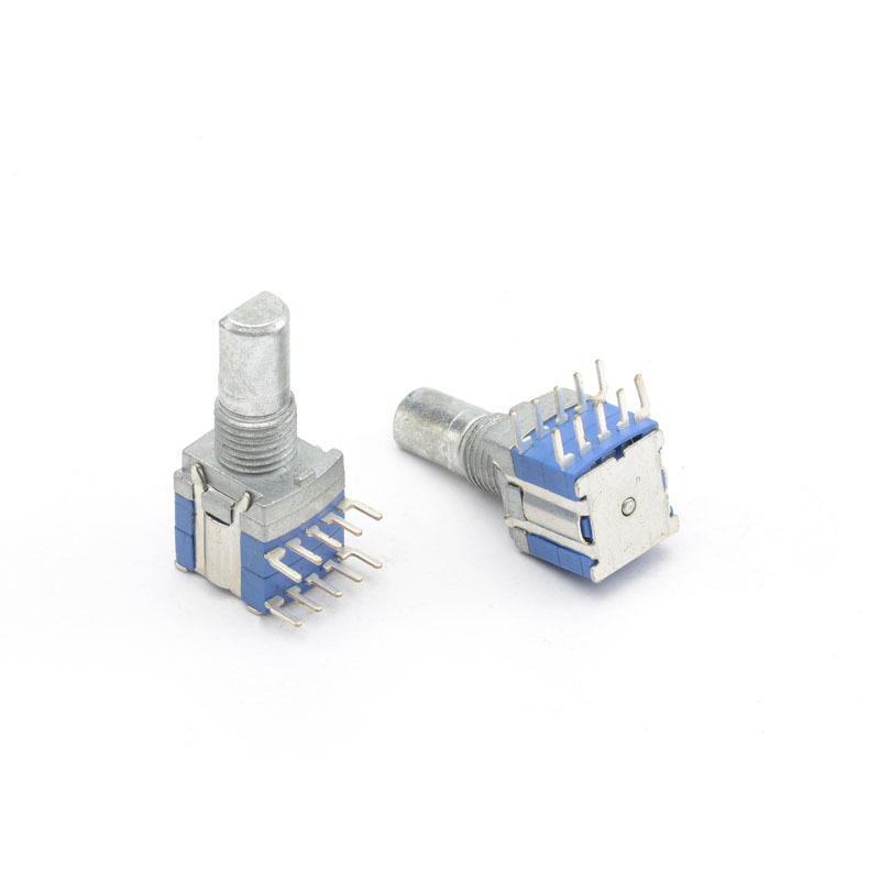 17mm double pole 4 position or single pole 9 position horizontal rotary switch