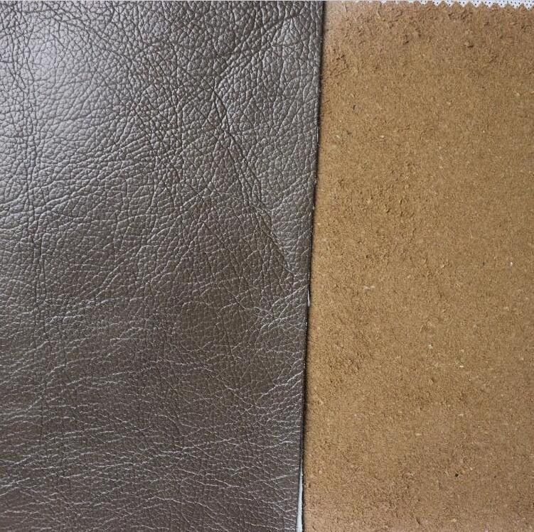 Upholstery Materials PU flocking backing Decoro Furniture Bonded Artificial Leather