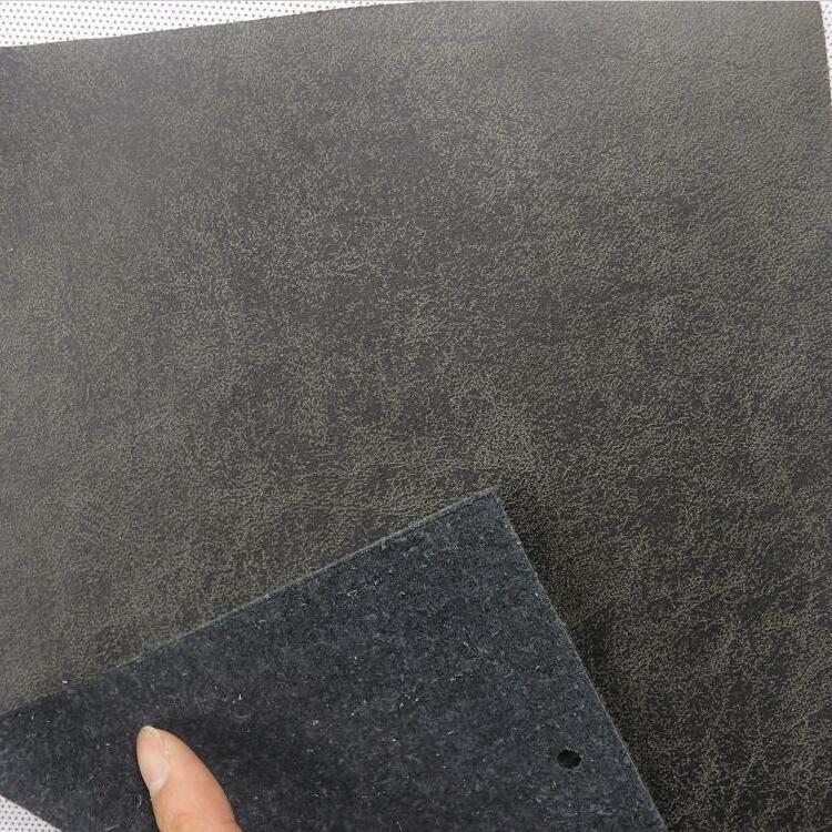 Embossing Fashion Shiny bonded Pattern Fabric Metallic recycled Synthetic Fake Vegan Pvc Pu Leather