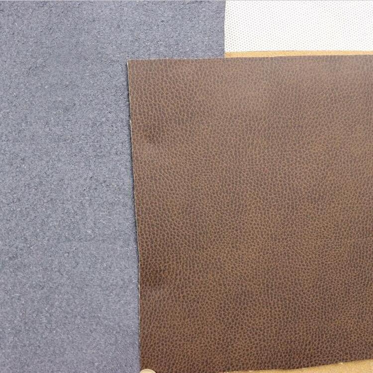 Upholstery Materials PU flocking backing Decoro Furniture Bonded Artificial Leather