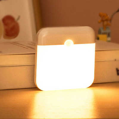 Sunled Usb Rechargeable Battery Lamp Mini Motion Sensor Night Light Smart Led Corridor Wall Light